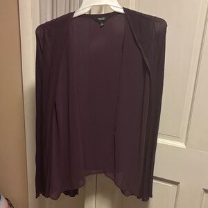 Simply Vera Vera Wang Plum Cardigan